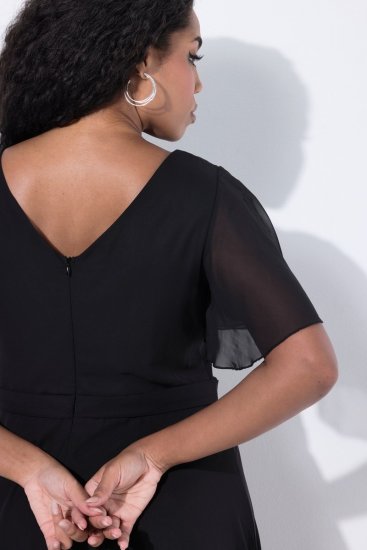 Ulla Popken 844356 Abendkleid Schwarz - Abendkleider - Abendkleider für Damen in großen Größen