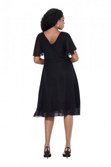 Ulla Popken 844356 Abendkleid Schwarz - Abendkleider - Abendkleider für Damen in großen Größen