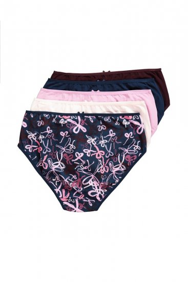 Ulla Popken 844495 Slips 5er-Pack Pflaume - Slips - 