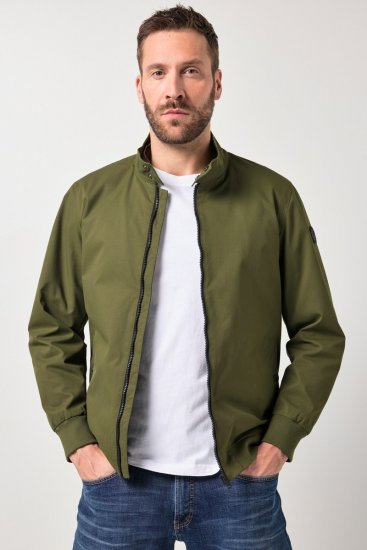 JP1880 844652 Bomberjacke mit Druckknöpfen Khaki - Herren jacken - Herren Jacken in großen Größen