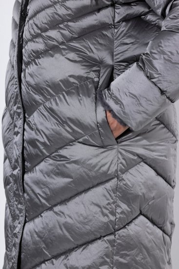 Ulla Popken 844764 HYPRAR Steppmantel mit Metallic-Glanz Anthrazit - Mäntel - Große Größen: Mäntel für Damen