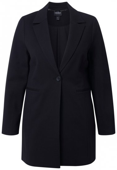 Ulla Popken 844842 Jerseyblazer Schwarz - Blazer - Blazer für Frauen in Großgrößen