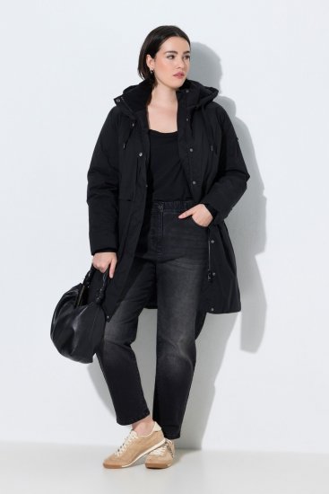 Ulla Popken 845111 Parka Schwarz - Mäntel - Große Größen: Mäntel für Damen