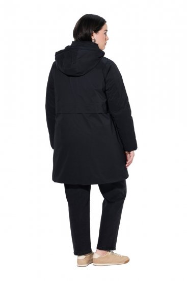 Ulla Popken 845111 Parka Schwarz - Mäntel - Große Größen: Mäntel für Damen