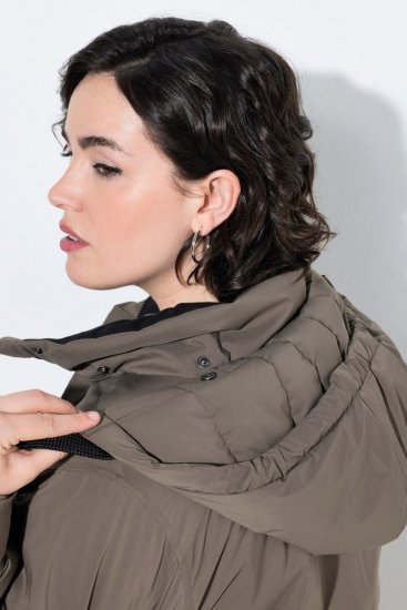 Ulla Popken 845111 Parka Dunkelgrün - Mäntel - Große Größen: Mäntel für Damen