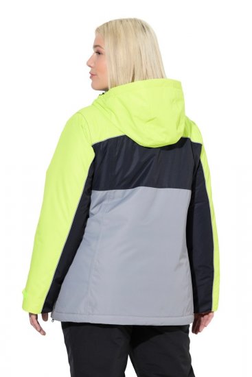 Ulla Popken 845115 Funktionsmantel Grau - Mäntel - Große Größen: Mäntel für Damen