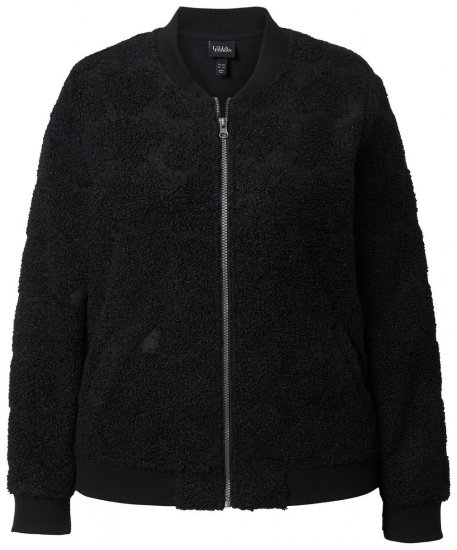 Ulla Popken 845262 Teddyjacke Schwarz - Jacken - Große Jacken für Damen