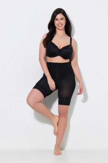 Ulla Popken 845319 Anti-Scheuer-Radler mit Spitze Schwarz - Anti-Scheuer-Radler - 