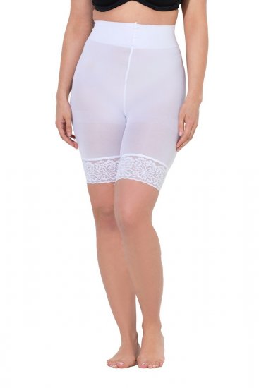 Ulla Popken 845319 Anti-Scheuer-Radler mit Spitze Weiß - Anti-Scheuer-Radler - 