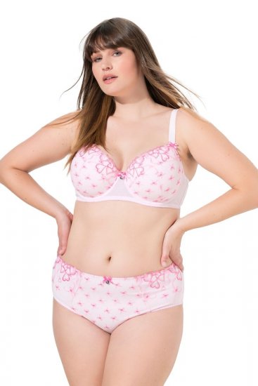 Ulla Popken 845425 Slips mit Spitze Rosa - Slips - 