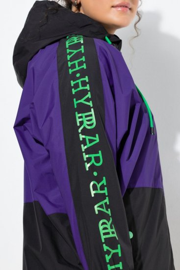 Ulla Popken 845648 Windbreaker mit Fledermausärmeln Flieder - Jacken - Große Jacken für Damen