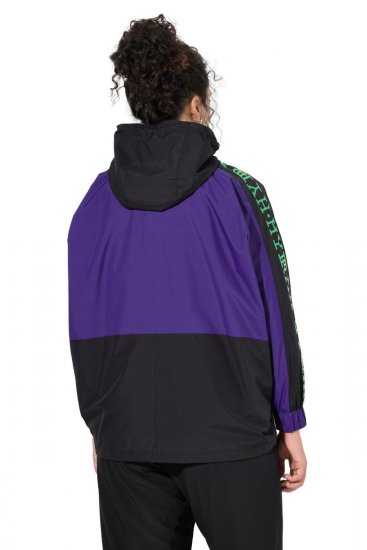Ulla Popken 845648 Windbreaker mit Fledermausärmeln Flieder - Jacken - Große Jacken für Damen