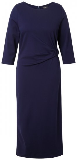 Ulla Popken 845705 Jerseykleid Dunkelblau - Midikleider - Midikleider in großen Größen