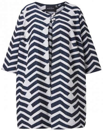 Ulla Popken 846012 Jacke Dunkelblau - Jacken - Große Jacken für Damen