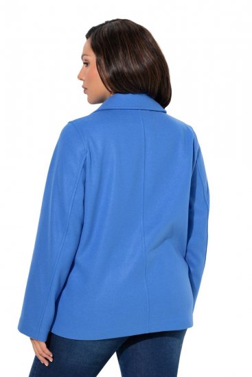 Ulla Popken 846021 Fleecemantel Blau - Mäntel - Große Größen: Mäntel für Damen