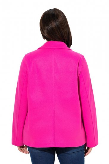 Ulla Popken 846021 Fleecemantel Rosa - Mäntel - Große Größen: Mäntel für Damen
