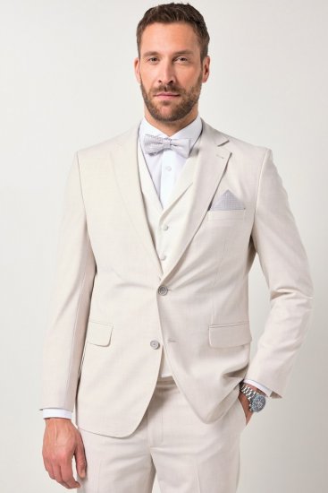 JP1880 846048 Hochzeitsweste Cremeweiß - Herrenanzüge und -blazer - Herrenanzüge und -blazer in großen Größen