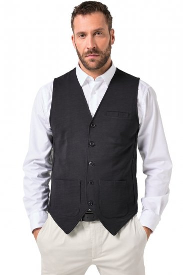 JP1880 846089 Sweatweste Schwarz - Herrenanzüge und -blazer - Herrenanzüge und -blazer in großen Größen
