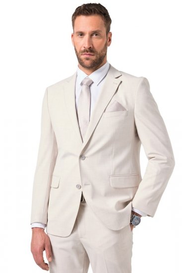 JP1880 Furore Flexnamic Sakko Cremeweiß - Herrenanzüge und -blazer - Herrenanzüge und -blazer in großen Größen