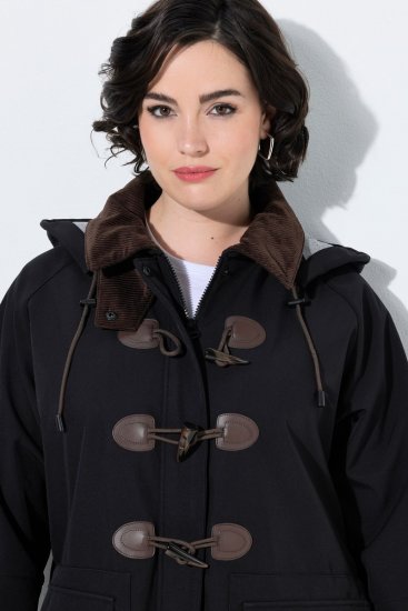 Ulla Popken 846278 Softshellmantel Schwarz - Mäntel - Große Größen: Mäntel für Damen