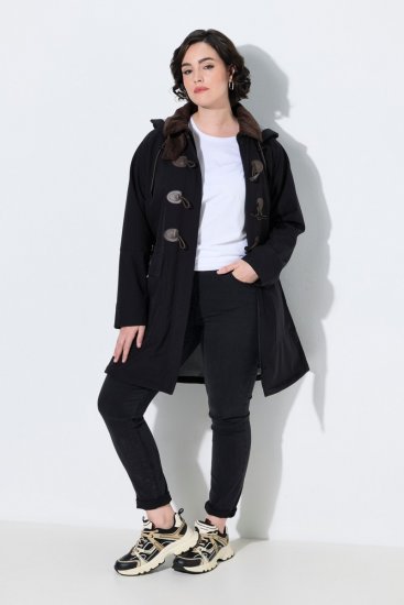 Ulla Popken 846278 Softshellmantel Schwarz - Mäntel - Große Größen: Mäntel für Damen