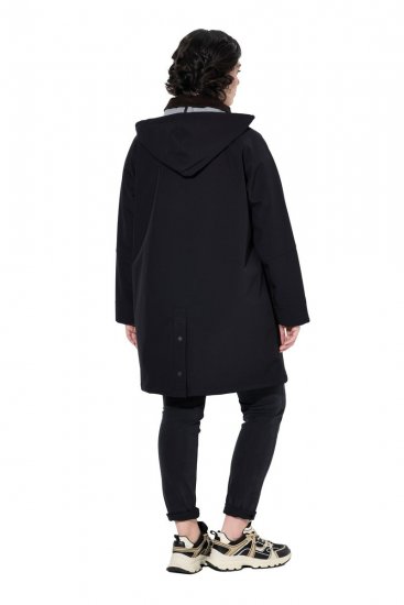 Ulla Popken 846278 Softshellmantel Schwarz - Mäntel - Große Größen: Mäntel für Damen