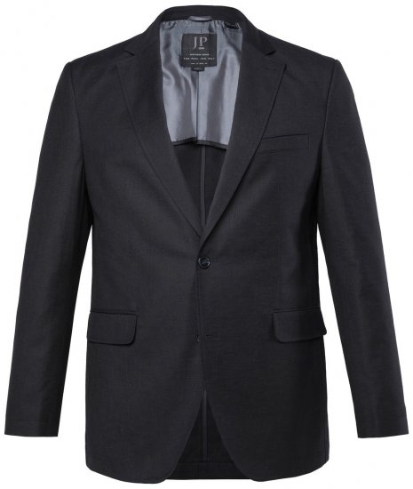 JP1880 Korsika Sakko in Leinenoptik Schwarz - Herrenanzüge und -blazer - Herrenanzüge und -blazer in großen Größen