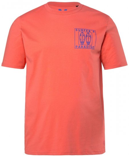 Men+ 829 T-Shirt Surfer's Paradise Koralle - Herren-T-Shirts - Herren-T-Shirts in großen Größen