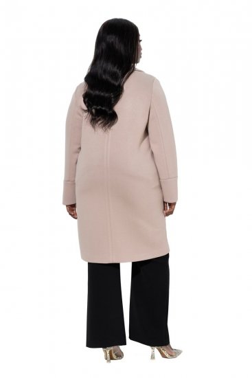 Ulla Popken 846929 Mantel Beige - Mäntel - Große Größen: Mäntel für Damen