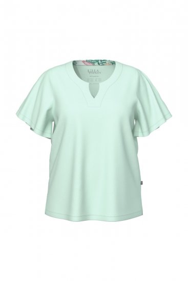 Ulla Popken 846971 Pyjama mit Muster Hellgrün - Pyjama/Loungewear - 