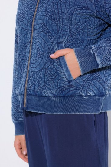Ulla Popken 847035 Steppjacke Denimblau - Jacken - Große Jacken für Damen