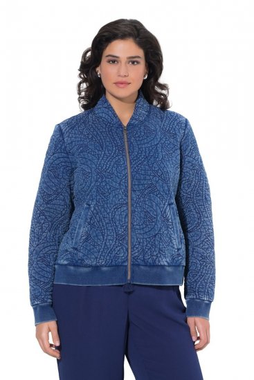 Ulla Popken 847035 Steppjacke Denimblau - Jacken - Große Jacken für Damen