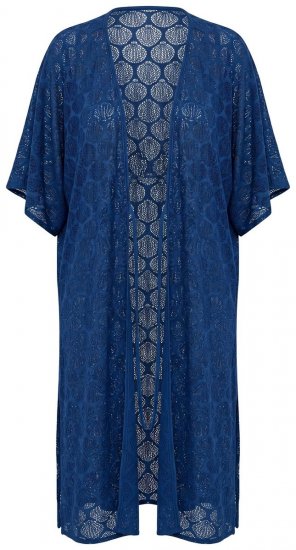 Ulla Popken 847654 Gemustertes Kleid Dunkelblau - Kaftane - 
