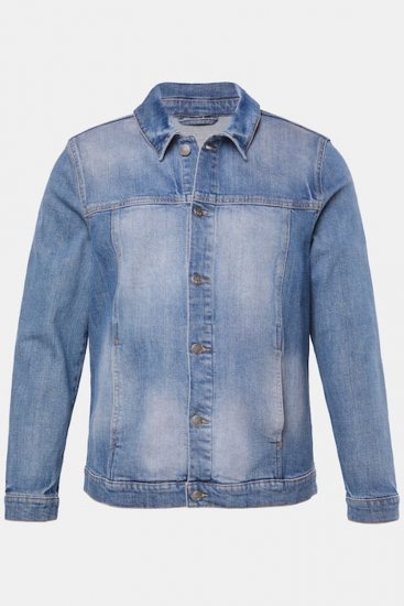 STHUGE 847739 Jeansjacke im Vintage-Look Hellblau - Herren jacken - Herren Jacken in großen Größen