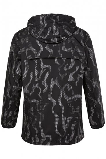 Jay-Pi 847852 Ultraleichte Outdoorjacke mit Reflektordruck Schwarz - Herren jacken - Herren Jacken in großen Größen