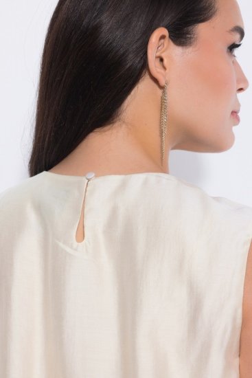 Ulla Popken 847918 Geblümtes Chiffonkleid Wollweiß - Sommerkleider - Große Größen: Leichte Sommerkleider