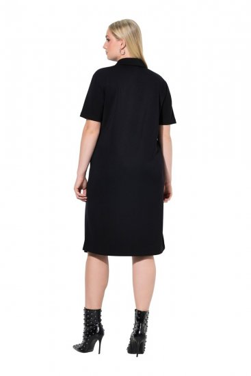 Ulla Popken 848105 Sweatkleid Schwarz - Kleider - Kleider für jede Größe