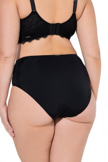 Ulla Popken 848693 Pantys mit Spitze Schwarz - Slips - 