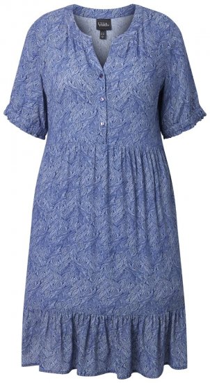 Ulla Popken 848724 Gemustertes Kleid Mehrfarbig - Kleider - Kleider für jede Größe