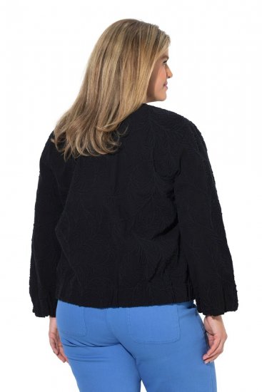 Ulla Popken 848940 Bomberjacke Schwarz - Jacken - Große Jacken für Damen
