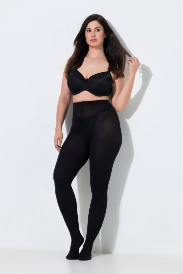 Ulla Popken 849063 Strumpfhose Schwarz - Strumpfhosen & Socken - 