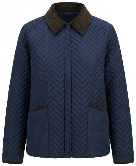 Ulla Popken 849111 Steppjacke Dunkelblau - Jacken - Große Jacken für Damen