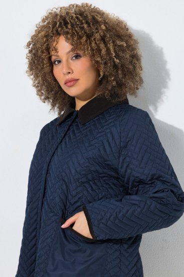 Ulla Popken 849111 Steppjacke Dunkelblau - Jacken - Große Jacken für Damen