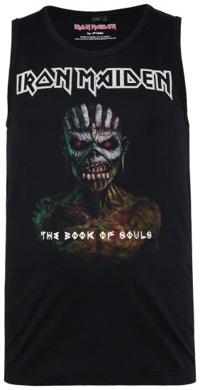 JP1880 849285 Iron Maiden The Book of Souls Tanktop Schwarz - Band-T-shirts - Band T-Shirts für große Größen