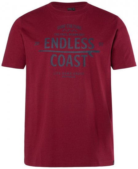 Men+ 448 T-Shirt Endless Coast Kupferbraun - Herren-T-Shirts - Herren-T-Shirts in großen Größen