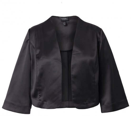 Ulla Popken 849457 Bolero Schwarz - Jacken - Große Jacken für Damen
