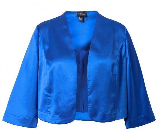 Ulla Popken 849457 Bolero Königsblau - Jacken - Große Jacken für Damen
