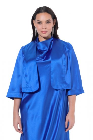 Ulla Popken 849457 Bolero Königsblau - Jacken - Große Jacken für Damen