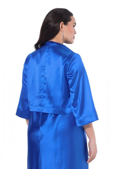 Ulla Popken 849457 Bolero Königsblau - Jacken - Große Jacken für Damen