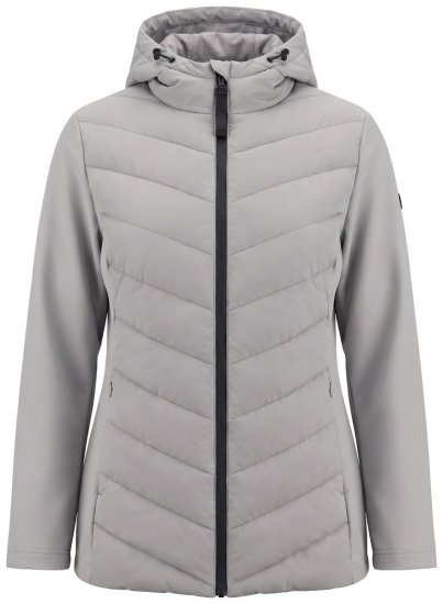 Ulla Popken 849472 Steppjacke Grau - Jacken - Große Jacken für Damen